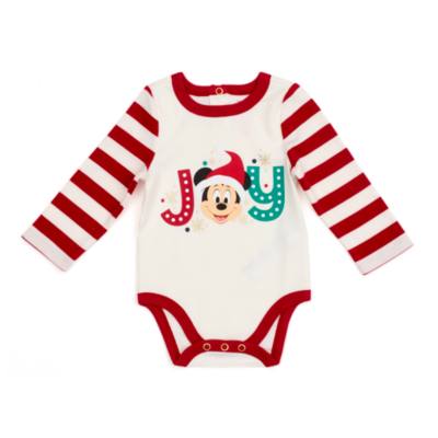 Mickey and Friends Holiday Cheer Baby Body Suits, Set of 3