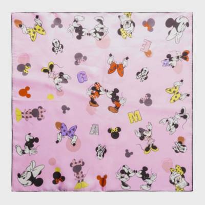Pa&ntilde;uelo seda rosa Minnie, Codello