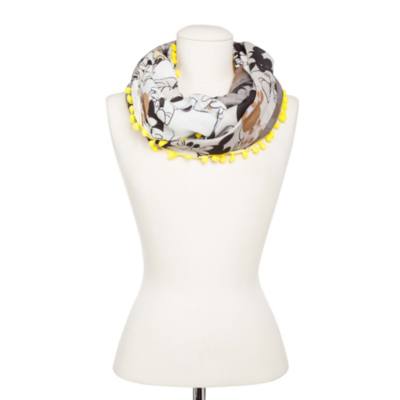 Codello Mickey and Minnie Mouse Beige Loop Scarf | Disney Store