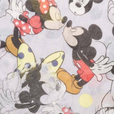 Codello Mickey and Minnie Mouse Grey Scarf