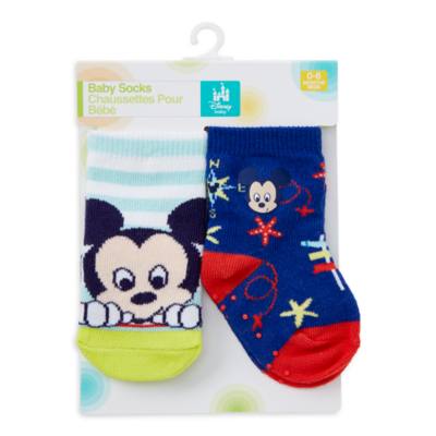 Disney Store Mickey Mouse Baby Socks, 2 Pairs