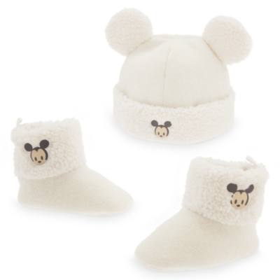 Conjunto de gorro y botas de Mickey Mouse para beb&eacute;