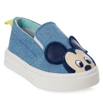Disney Store Mickey Mouse Denim-Style Baby Shoes