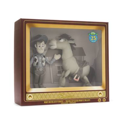 Disney Store Woody and Bullseye Soft Toy Set