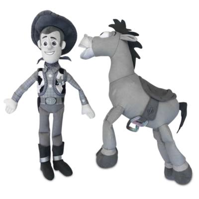 Disney Store Woody and Bullseye Soft Toy Set