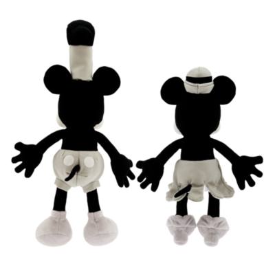 Mickey and Minnie Steamboat Willie Disney100 Decades Small Soft Toy Set
