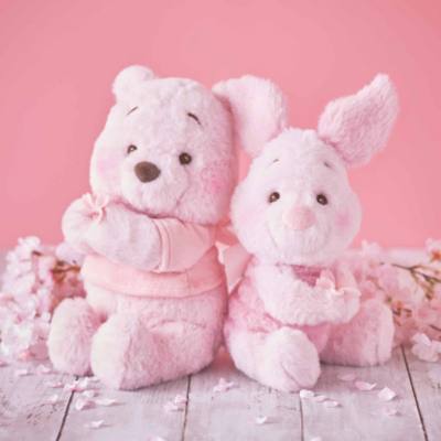 Disney Store Japan Piglet Sakura Medium Soft Toy