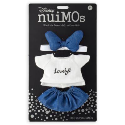 Conjunto camiseta y falda vaquera, peluche peque&ntilde;o nuiMOs, Disney Store