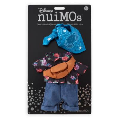 Disney Store nuiMOs Small Soft Toy Floral Shirt with Bandana and Sling Bag