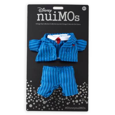Traje azul a rayas, peluche peque&ntilde;o nuiMOs, Disney Store