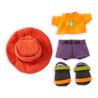 Disney Store nuiMOs Small Soft Toy Orange T-Shirt with Brimmer Hat and Sandals