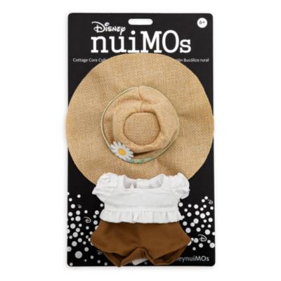 Blusa fruncida, pantalones marrones y sombrero de paja, peluche peque&ntilde;o nuiMOs, Disney Store