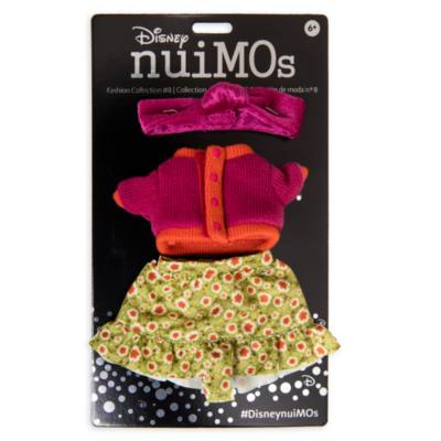 Disney Store nuiMOs Small Soft Toy Colour Block Sweater, Floral Skirt and Headband