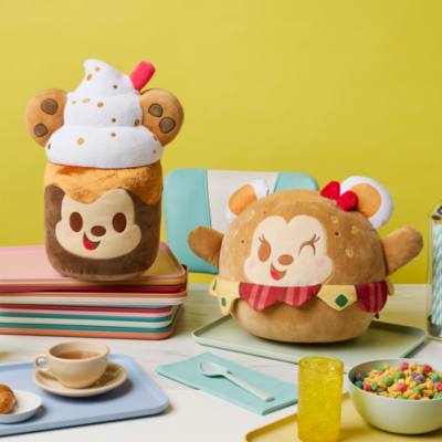 Mickey Mouse Iced Cookie Latte Disney Munchlings Classic Couplings Medium Soft Toy