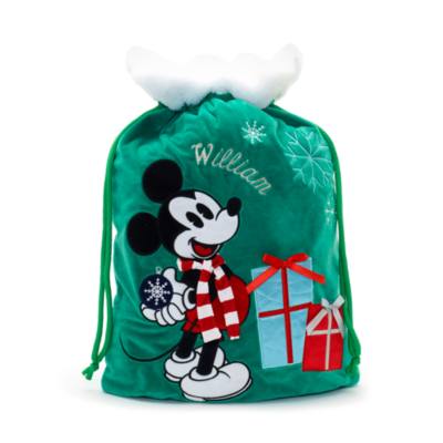 Disney Store Mickey Mouse Holiday Cheer Christmas Sack