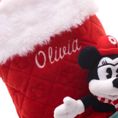 Calcet&iacute;n Navidad Minnie Mouse, Holiday Cheer, Disney Store