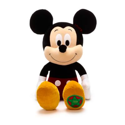 Disney Store Mickey Mouse Vintage Christmas Soft Toy
