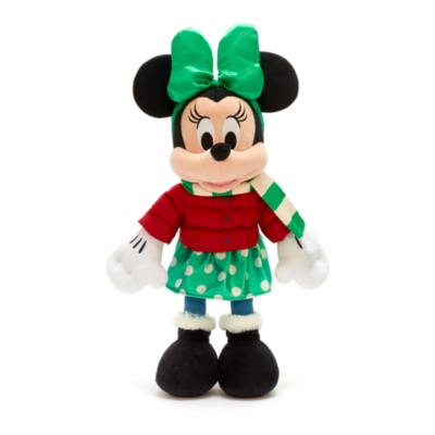 Disney Store Minnie Mouse Holiday Cheer Medium Soft Toy