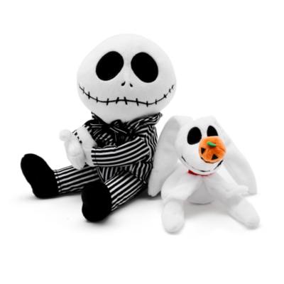 Disney Store Jack Skellington and Zero Soft Toy Set