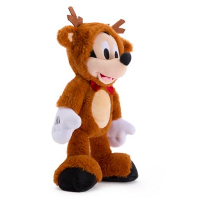 Peluche Mickey en renne sp&eacute;ciale f&ecirc;tes de taille moyenne, 34&nbsp;cm