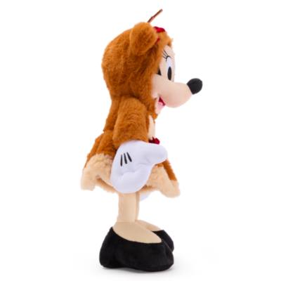 Peluche Minnie en renne sp&eacute;ciale f&ecirc;tes de taille moyenne, 34&nbsp;cm
