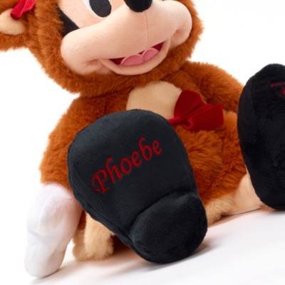 Peluche Minnie en renne sp&eacute;ciale f&ecirc;tes de taille moyenne, 34&nbsp;cm