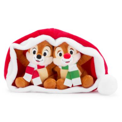 Chip 'n Dale Festive Small Soft Toy Set in Santa Hat - 29cm