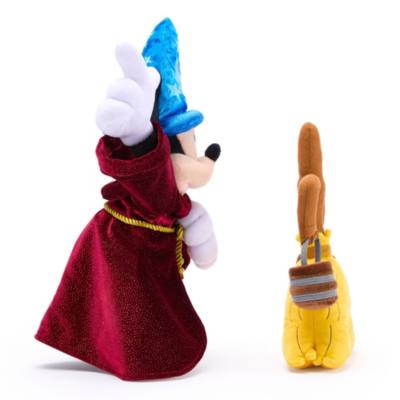 Sorcerer Mickey Mouse and Magic Broom 85th Anniversary Soft Toy Set, Fantasia