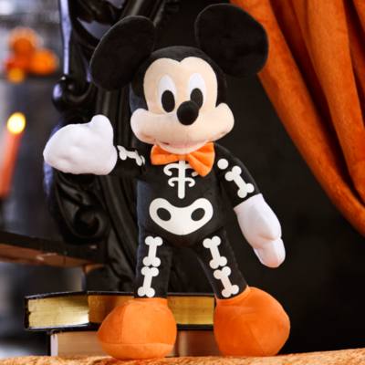 Peluche mediano Mickey Mouse esqueleto, Halloween (36&nbsp;cm)