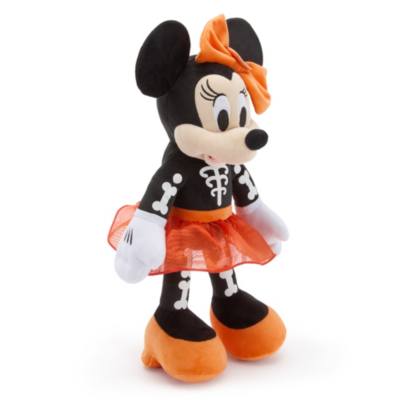 Peluche mediano Minnie Mouse esqueleto, Halloween (36&nbsp;cm)