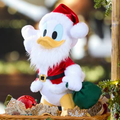 Santa Donald Duck Medium Soft Toy - 33cm