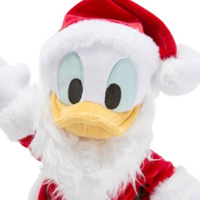 Santa Donald Duck Medium Soft Toy - 33cm