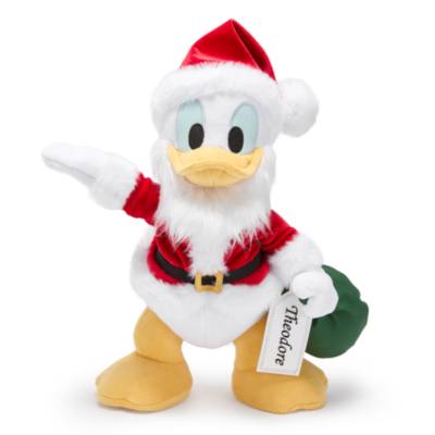 Santa Donald Duck Medium Soft Toy - 33cm