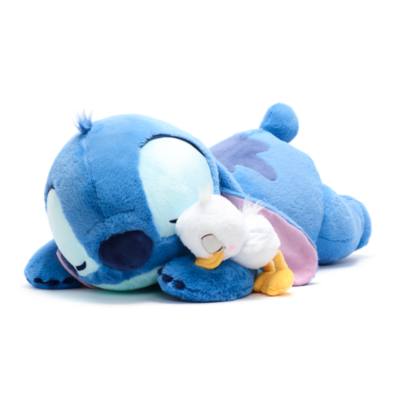 Disney Store Japan Stitch and Duckling Sleeping Giant Soft Toy, Lilo & Stitch