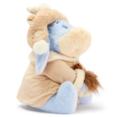 Peluche Bourriquet en tenue d'automne de taille moyenne, Winnie l'Ourson