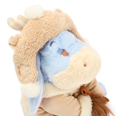 Peluche Bourriquet en tenue d'automne de taille moyenne, Winnie l'Ourson