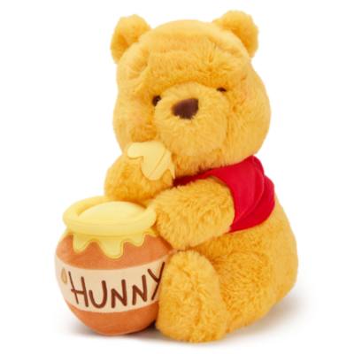 Peluche mediano Winnie the Pooh con tarro miel, Disney Store Jap&oacute;n (32&nbsp;cm)