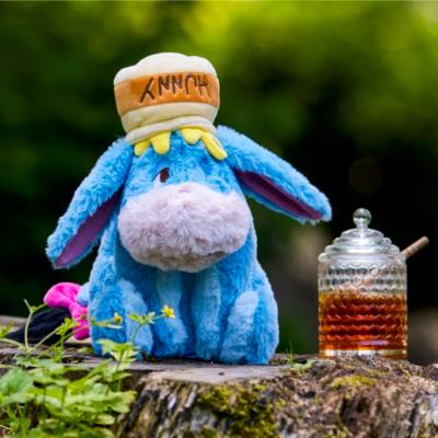 Disney Store Japan Eeyore with Hunny Pot Medium Soft Toy, Winnie the Pooh - 29cm