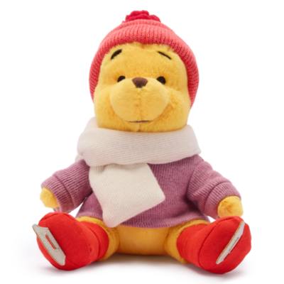 Mini peluche imbottito Winnie the Pooh pattinatore, 21 cm