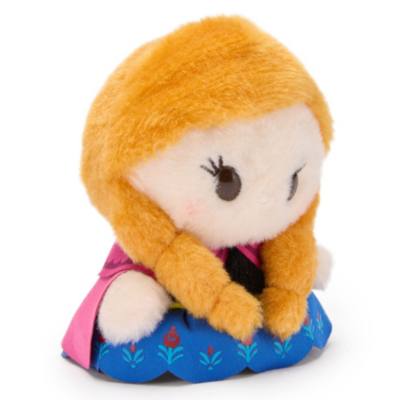 Mini peluche Anna Urupocha-Chan, Disney Store Japan, Frozen: Il Regno di Ghiaccio, 13 cm