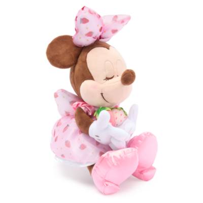 Disney Store Japan Minnie Mouse Strawberry Small Soft Toy - 22cm