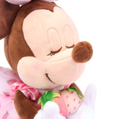 Disney Store Japan Minnie Mouse Strawberry Small Soft Toy - 22cm