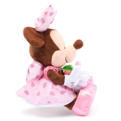 Disney Store Japan Minnie Mouse Strawberry Small Soft Toy - 22cm