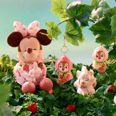 Disney Store Japan Minnie Mouse Strawberry Small Soft Toy - 22cm