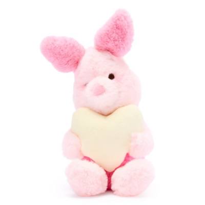 Disney Store Japan - Winnie Puuh - Ferkel mit Herz - Kleines Kuscheltier - 16 cm