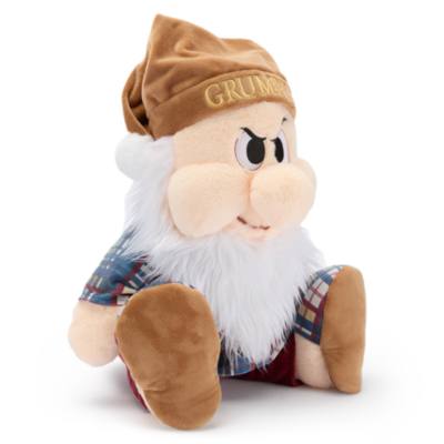 Peluche Grincheux en v&ecirc;tements de nuit de taille moyenne, Blanche Neige et les Sept Nains, 34&nbsp;cm