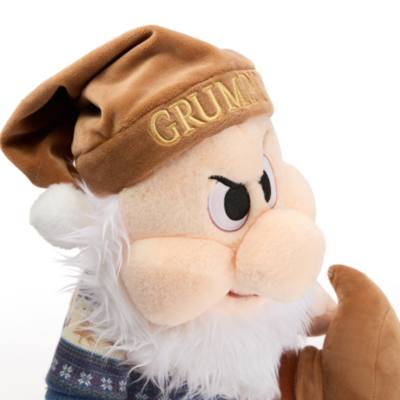 Grumpy Festive Medium Soft Toy, Snow White and the Seven Dwarfs - 36cm