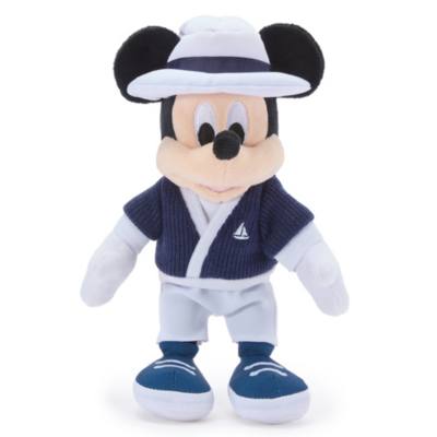 Micky Maus - Mini Bean Bag Kuscheltier im Marine-Look - 21 cm