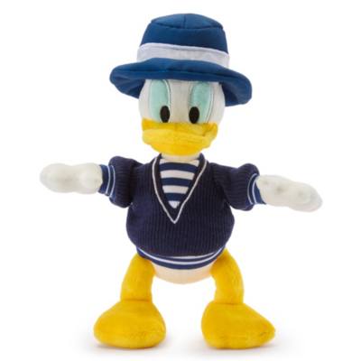 Donald Duck - Mini Bean Bag Kuscheltier im Marine-Look - 20 cm