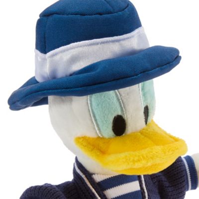 Donald Duck - Mini Bean Bag Kuscheltier im Marine-Look - 20 cm